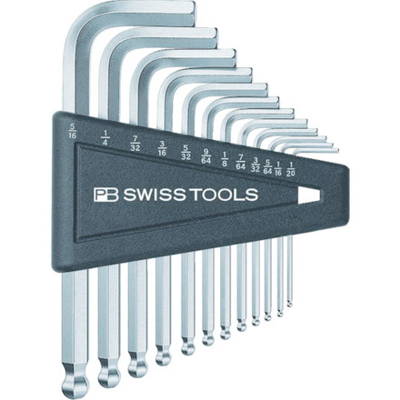 PBスイスツールズ ボール付六角棒レンチセットインチ PBスイスツールズ社 手作業工具 ドライバー 六角棒レンチ 六角棒レンチ(代引不可)【送料無料】の通販は