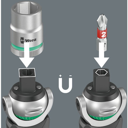 Wera 8009 サイクロップポケットセット1 Wera社 手作業工具 ソケットレンチ ラチェットハンドル(代引不可)【送料無料】_7