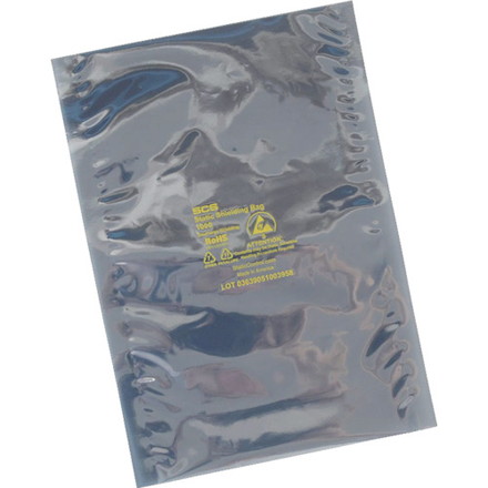 SCS 静電気シールドバッグ フラットタイプ 279X381mm 100枚入 DESCO JAPAN 電子機器 静電気対策用品 静電気対策袋(代引不可)【送料無料】