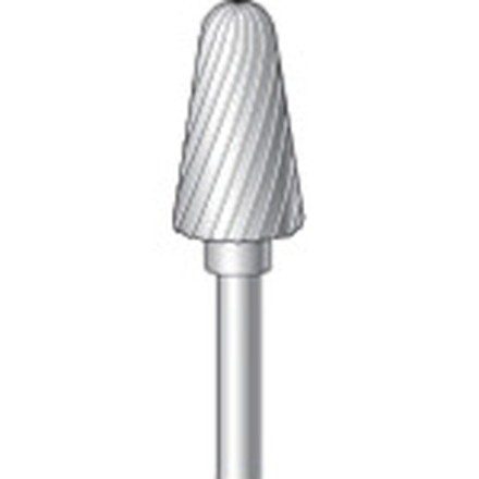 ナカニシ 超硬カッター テーパー先丸シングルカット刃径6mm刃長12.5mm ナカニシ 電動 油圧 空圧工具 研削研磨用品 超硬バー(代引不可)【送料無料】