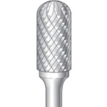 ナカニシ 超硬カッター筒先丸ダブルカット刃径12.7mm刃長25.0mm ナカニシ 電動 油圧 空圧工具 研削研磨用品 超硬バー(代引不可)【送料無料】