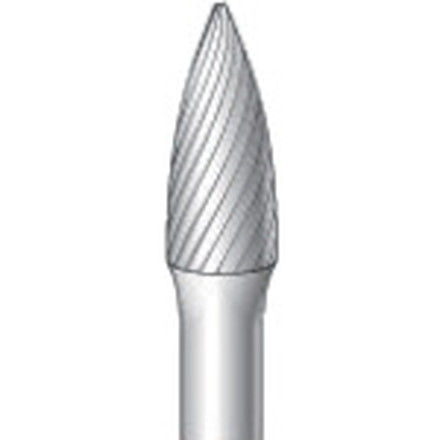 ナカニシ 超硬カッター 砲弾シングルカット 刃径6.0mm 刃長19.0mm ナカニシ 電動 油圧 空圧工具 研削研磨用品 超硬バー(代引不可)【送料無料】