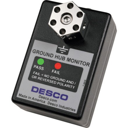 DESCO 機器接地確認モニター ハブ 100~120V用 DESCO JAPAN 電子機器 電気 電子部品 報知器(代引不可)【送料無料】