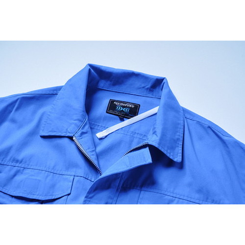 空調服 空調服[[R下]] 難燃長袖ブルゾン ウエアのみ ライトブルー 2L KU91731C24S4 環境改善用品 暑さ対策用品 冷却衣服(代引不可)【送料無料】_2