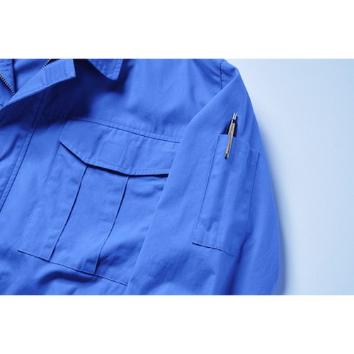 空調服 空調服[[R下]] 難燃長袖ブルゾン ウエアのみ ライトブルー 2L KU91731C24S4 環境改善用品 暑さ対策用品 冷却衣服(代引不可)【送料無料】_4