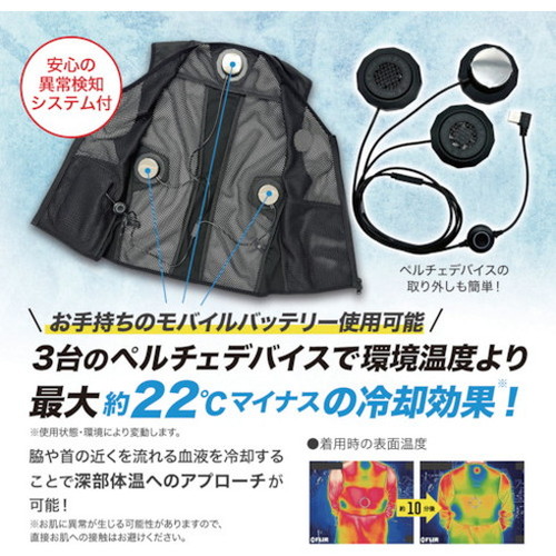 リンクサス 【2024年5月上旬入荷予定】I'Z ペルチェベストセット [[R2]]XL IZPVSET2XL 保護具 作業服 冷却衣料(代引不可)【送料無料】