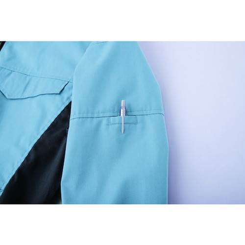 空調服 空調服[[R下]] 長袖ブルゾン ウエアのみ オフブルー M