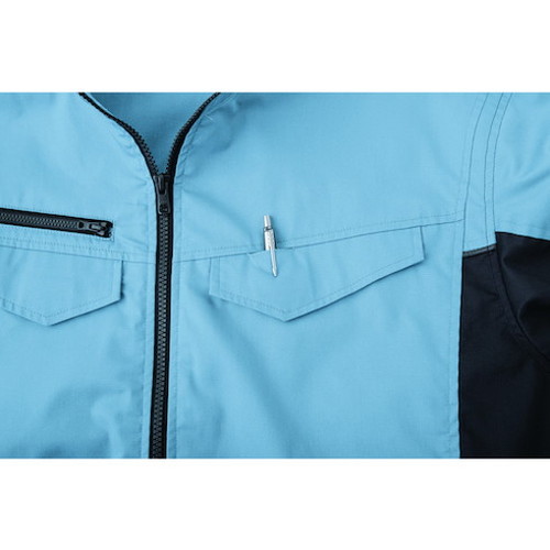 空調服 空調服[[R下]] 長袖ブルゾン ウエアのみ カーキグリーン M KU92401G60S2 環境改善用品 暑さ対策用品 冷却衣服(代引不可)【送料無料】_3