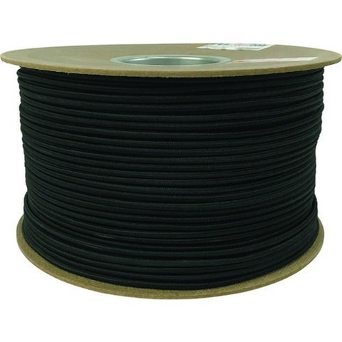 ユタカメイク タイトゴムロープドラム巻 4.5mm×200m ブラック PRT20(代引不可)【送料無料】