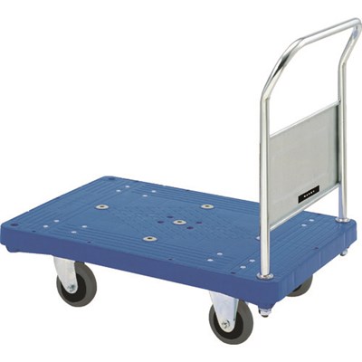 ダンディ プラスチック台車 ダンディPシリーズ タイプPA 固定ハンドル式 ステンレスハンドル仕様 W905×D605 PASLS 搬送機器 運搬台車 樹脂製運搬車(代引不可)【送料無料】