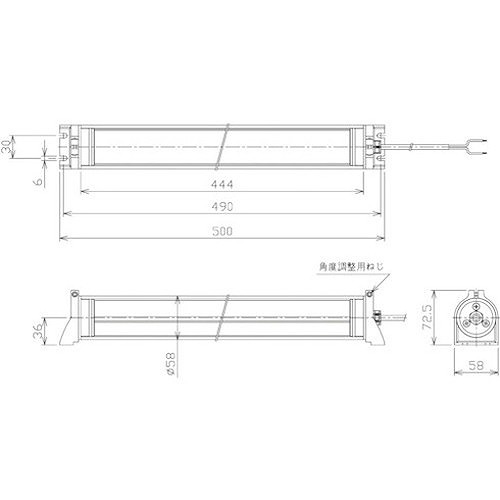 日機 防水型LEDリニアライト AC100-240V(3mコード付き) NLM20SGAC 工事・照明用品 作業灯・照明用品 天井照明器具(代引不可)【送料無料】_1