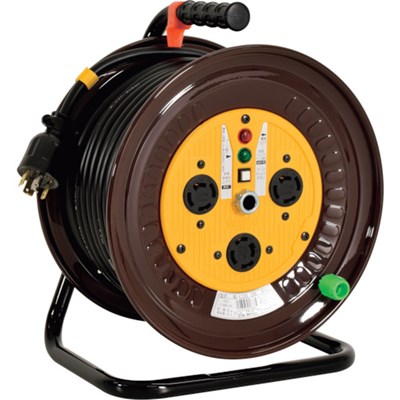 日動 三相200Vドラム ロック(引掛)式コンセントドラム(屋内型) 30m NDE330L20A 工事・照明用品 コードリール・延長コード コードリール(代引不可)【送料無料】
