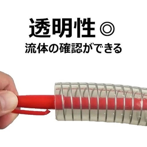 トヨックス トヨスプリングホース　長さ20m　内径15mm TS-15-20 1巻 トヨックス 水・油・薬品・エアー用耐圧ホース トヨスプリングホース