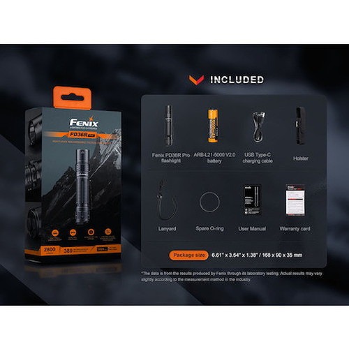 FENIX 充電式LEDライト PD36RPRO PD36RPRO 工事・照明用品 作業灯・照明用品 懐中電灯(代引不可)【送料無料】の通販は