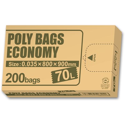 オルディ ポリバッグエコノミーBOXゴミ袋 70L 0.035mm 乳白 200P PBEW70200 清掃・衛生用品 清掃用品 ゴミ袋(代引不可)【送料無料】