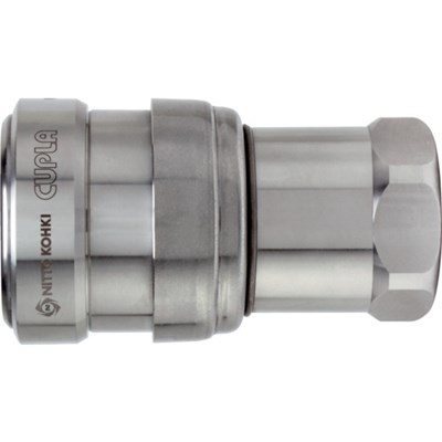 日東 ゼロスピルカプラ ステンレス製 ニトリルゴムNBR(SG)相手側取付サイズR1/2(42821) ZEL4SSUSNBR 空圧用品 流体継手・チューブ 金属カップリング(代引不可)【送料無料】