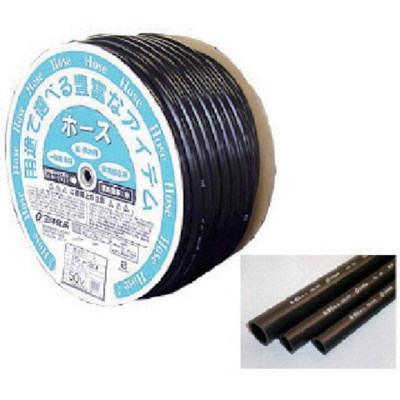 サンヨー ノウエンゲイホース15×20 50mドラム巻 NE1520D50BK 空圧用品 流体継手・チューブ 工業用ホース(代引不可)【送料無料】の通販は