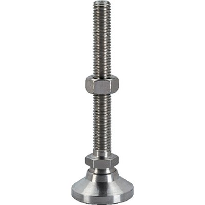 HALDER レべリングパッド パッド、オネジ付 ボール部 SUS 耐荷重8kN 呼びM6 22590.061 メカトロ部品 機械部品 アルミフレーム(代引不可)【送料無料】