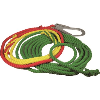グリーンクロス セフティ介錯ロープ 10Mタイプ 3色 1139300030 荷役用品 吊りクランプ・スリング・荷締機 ラウンドスリング(代引不可)【送料無料】