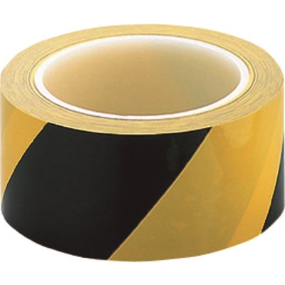 AS アズピュアラインテープN黄/黒50mm幅 (5巻入) 1476377 梱包用品 テープ用品 ラインテープ(代引不可)【送料無料】