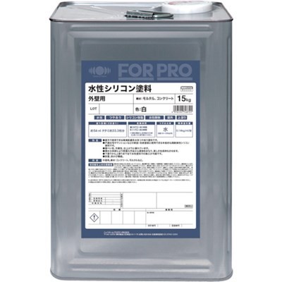 ニッぺ FORPRO水性シリコン塗料 15kg 白 411F061 4976124748721 工事・照明用品 塗装・内装用品 塗料(代引不可)【送料無料】の通販は