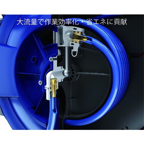 セイン セーフティーリール(ネオングリーンホース) 17m 8x12mm 接続R1/4 199112128 空圧用品 流体継手・チューブ エアリール(代引不可)【送料無料】_6