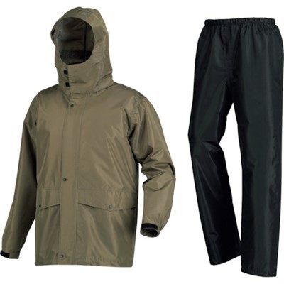 カジメイク 7541 ローリングレインスーツ オリーブ 3L 7541583L 保護具 作業服 雨具(代引不可)