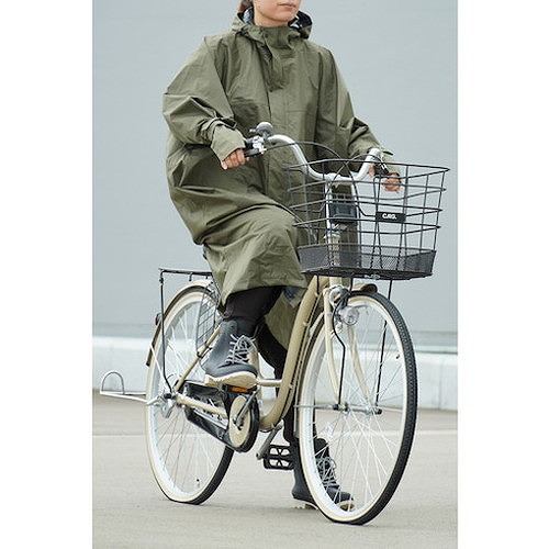 カジメイク 7441 サイクルモードハイポンチョ オリーブ F 744158F 保護具 作業服 雨具(代引不可)【送料無料】_1