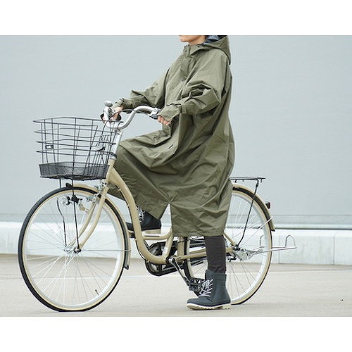カジメイク 7441 サイクルモードハイポンチョ オリーブ F 744158F 保護具 作業服 雨具(代引不可)【送料無料】_3