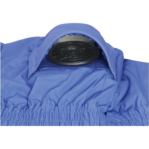 福徳 タフコレ防炎ブルゾン保護カバー付 ライトブルー L 8000LBLUL