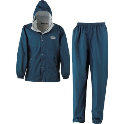 カジメイク エントラントレインスーツ2 ネイビー L 725055L 保護具 作業服 雨具(代引不可)【送料無料】の通販は