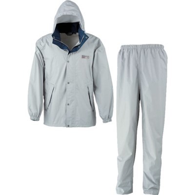 カジメイク エントラントレインスーツ2 シルバー L 725071L 保護具 作業服 雨具(代引不可)【送料無料】の通販は