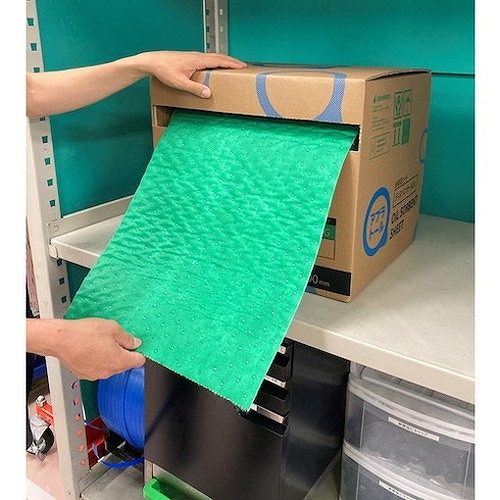 JOHNAN 油吸収材 アブラトール ロール (1箱) 品番：PCR80 AR40G 高性能油吸着材アブラトール ロールタイプ 油水兼用 JOHNAN 1箱