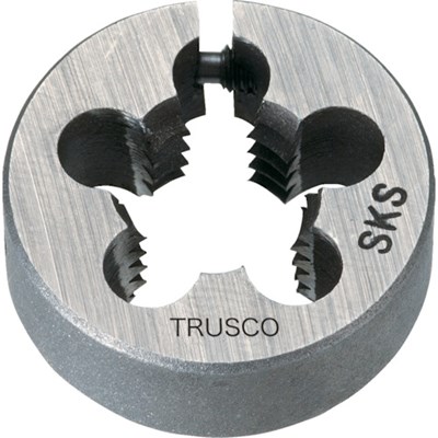 TRUSCO 左・アジャスタブル丸ダイス 50径 12X1.75 (SKS) LT50D12X1.75 切削工具 ねじ切り工具 ダイス(代引不可)【送料無料】