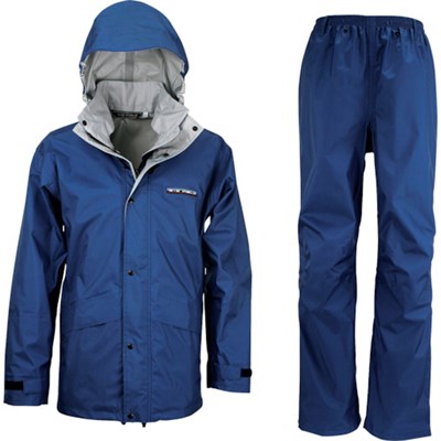 カジメイク スリーレイヤースーツ ネイビー M 770055M 保護具 作業服 雨具(代引不可)【送料無料】 17,061円