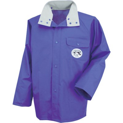 カジメイク 匠EXジャケット ブルー 4L 1010454L 保護具 作業服 雨具(代引不可)【送料無料】