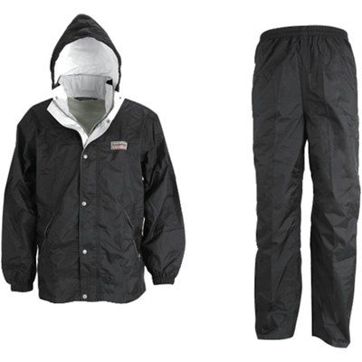 カジメイク エントラントレインスーツ2 ブラック 3L 7250913L 保護具 作業服 雨具(代引不可)【送料無料】