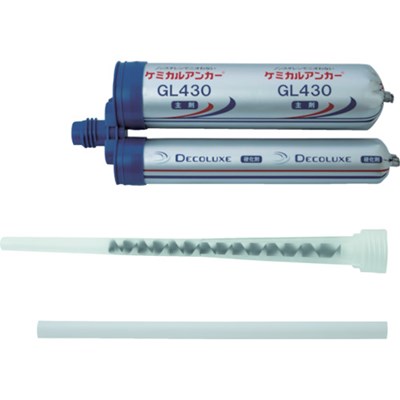 DECOLUXE 接着系エポキシ樹脂カートリッジタイプ ケミチューブ GL430 GL430 金物・建築資材 ファスニングツール 接着系アンカー(代引不可)【送料無料】の通販は 6,950円