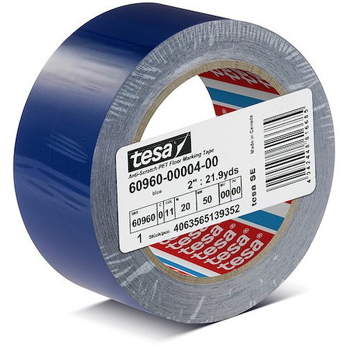 tesa 高耐久生産ライン磁気テープ テサ60960 青 50mm×20m 609605020B 荷作り装具 磁気テープ装具 生産ライン磁気テープ(代引不可)【貨物輸送無料】