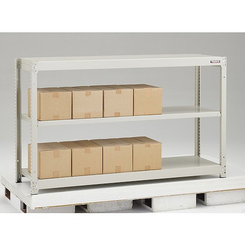 ■TRUSCO スチールラック M1.5型軽中量棚 1760X295X1500 3段単体 ネオグレー M1.55633(NG)(7800193)[送料別途見積り][法人・事業所限定] ☆ＴＲＵＳＣＯ スチールラック Ｍ１．５型軽中量棚 １７６０×２９５