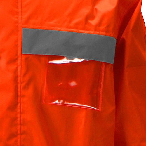 カジメイク 視認性レインスーツ オレンジ M 381025M 保護具 作業服 雨具(代引不可)【送料無料】_5