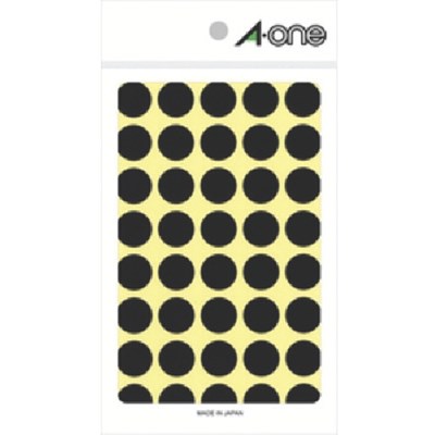 3M エーワン[[TM上]] カラーラベル 丸型 15mmΦ 黒 (14枚入) 7029 オフィス・住設用品 オフィス備品 ラベル用品(代引不可)