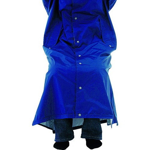 カジメイク エントラントレインコート ネイビー L 726055L 保護具 作業