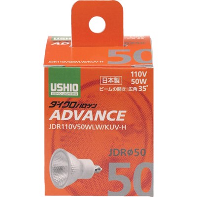 ELPA 電球(ハロゲン球) ダイクロハロゲン JDR110V50WLW/KUV-H 明るさ390lm G273H 工事・照明用品 作業灯・照明用品 電球(代引不可)【送料無料】