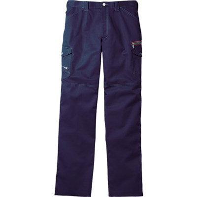 Jawin ノータックカーゴパンツ ウエスト76 ネービー 5210201176 保護具 作業服 作業服(代引不可)【送料無料】
