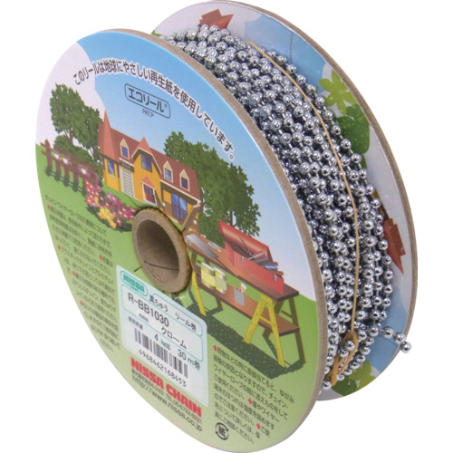 ニッサチェイン クロームキボール 30m巻 RBB1030 金物 建築資材 建築金物 チェーン(代引不可)【送料無料】