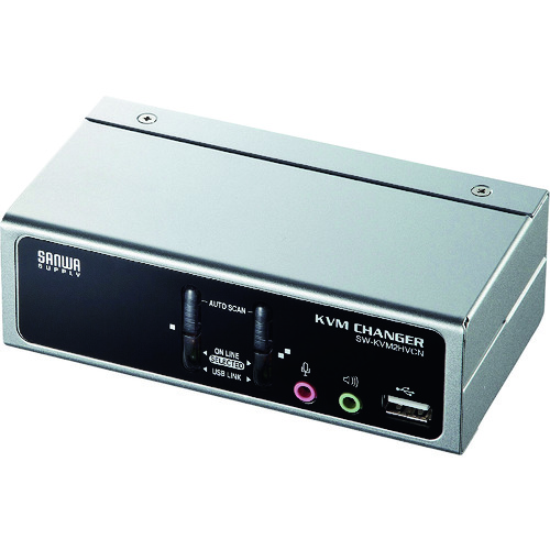 SANWA USB PS/2コンソール両対応パソコン自動切替器(2:1) SWKVM2HVCN オフィス 住設用品 OA用品 周辺機器(代引不可)【送料無料】