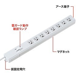 SANWA ノイズフィルタタップ TAP3811NFN オフィス 住設用品 OA用品 OAタップ(代引不可)【送料無料】_1