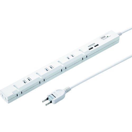 SANWA スリムタップUSB充電機能付き TAPSLIM8U1 オフィス 住設用品 OA用品 OAタップ(代引不可)【送料無料】
