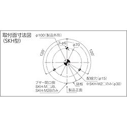 PATLITE 回転灯 Φ100 M2 ACプラグ R SKHM2R 電子機器 電気 電子部品 回転灯 表示灯(代引不可)【送料無料】_1